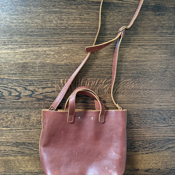 Portland Leather Goods 'Almost Perfect' Mini Crossbody - Nutmeg/Classic - Picture 3 of 5